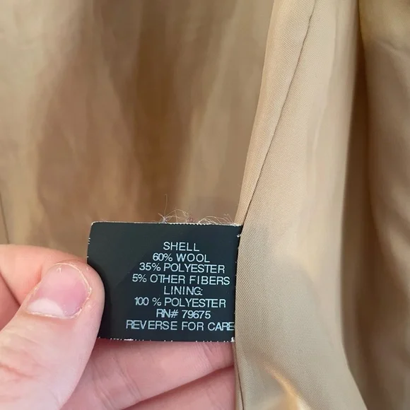 Michael Kors Camel Colored Wool Coat - Picture 3 of 7